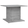Mesa de centro madera de ingeniería gris Sonoma 55.5x55.5x40 cm 2