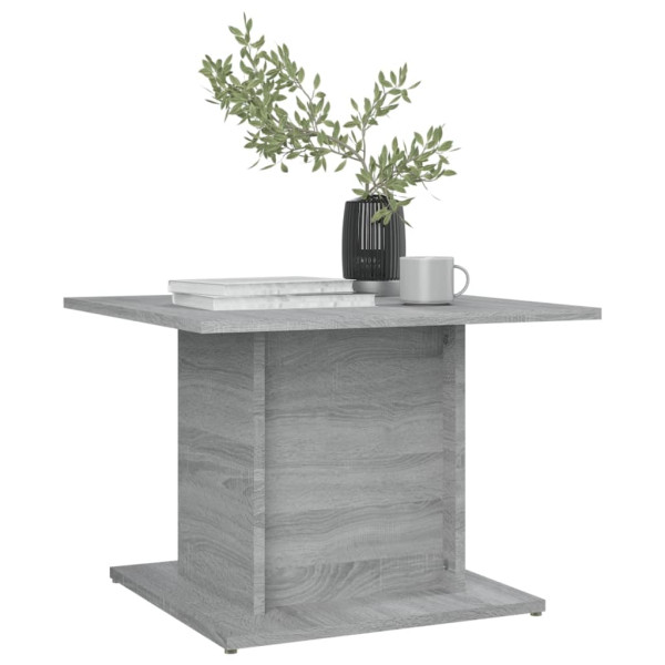 Mesa de centro madera de ingeniería gris Sonoma 55.5x55.5x40 cm M 3