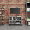 Mueble de TV con patas de metal gris Sonoma 69.5x30x50 cm 1