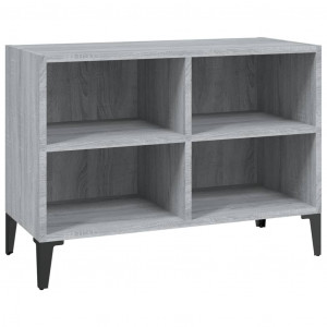 Mueble de TV con patas de metal gris Sonoma 69.5x30x50 cm H