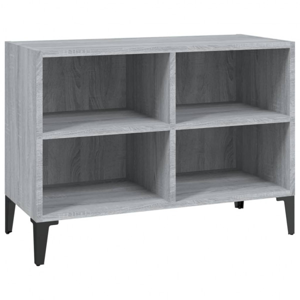 Mueble de TV con patas de metal gris Sonoma 69.5x30x50 cm M 2