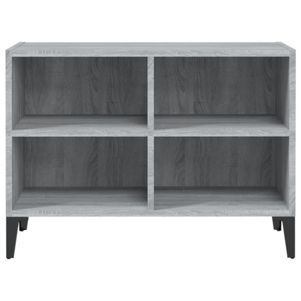 Mueble de TV con patas de metal gris Sonoma 69.5x30x50 cm M 4