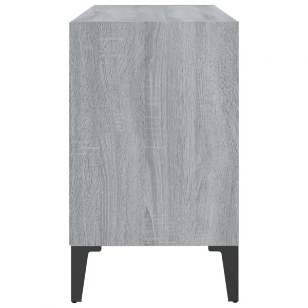 Móvel de TV com pernas de metal 69.5x30x50 cm cinzento sonoma M 5