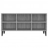 Mueble de TV con patas de metal gris Sonoma 103.5x30x50 cm 4