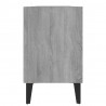Mueble de TV con patas de metal gris Sonoma 103.5x30x50 cm 5