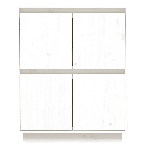 Aparador de madera maciza de pino blanco 60x34x75 cm M 5