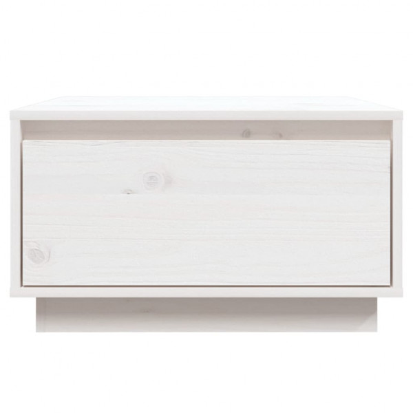 Mesa de centro 55x56x32 cm pinho maciço branco M 3
