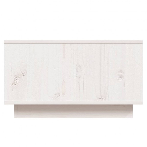 Mesa de centro de madera maciza de pino blanco 55x56x32 cm M 5