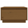 Mesa de centro madera maciza de pino marrón miel 55x56x32 cm 3