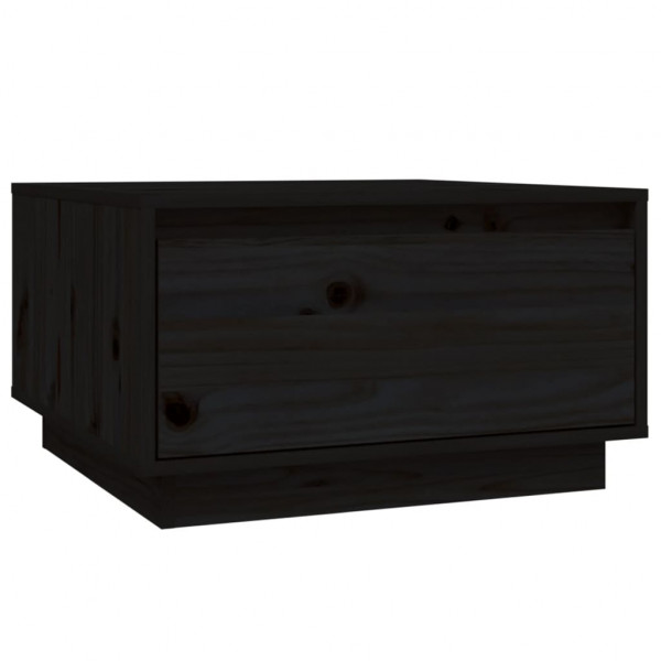 Mesa de centro de madera maciza de pino negro 55x56x32 cm M 2