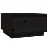 Mesa de centro de madera maciza de pino negro 55x56x32 cm 2