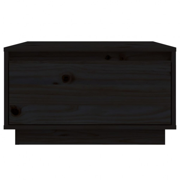 Mesa de centro de madera maciza de pino negro 55x56x32 cm M 3