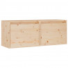 Armario de pared 2 unidades madera maciza de pino 45x30x35 cm 5