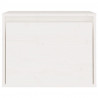 Armário de parede 45x30x35 cm madeira de pinho maciça branco 5