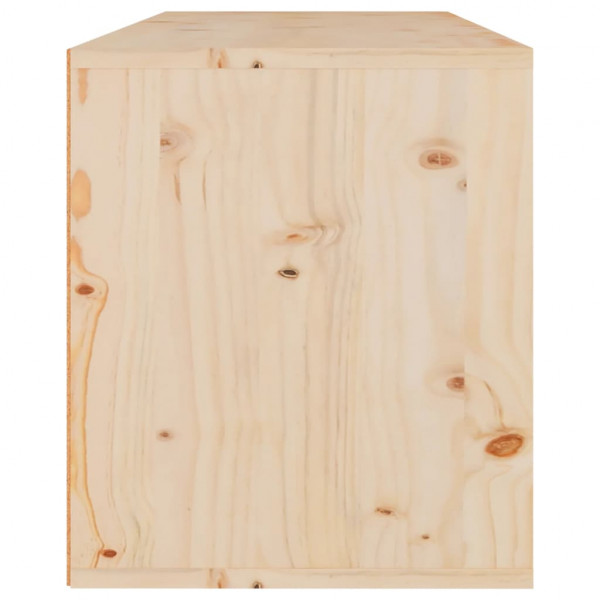 Armario de pared madera maciza de pino 80x30x35 cm M 4