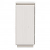 Armario zapatero de madera maciza de pino blanco 35x35x80 cm 5