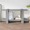 Estantería madera contrachapada gris Sonoma 100x30x51 cm 1