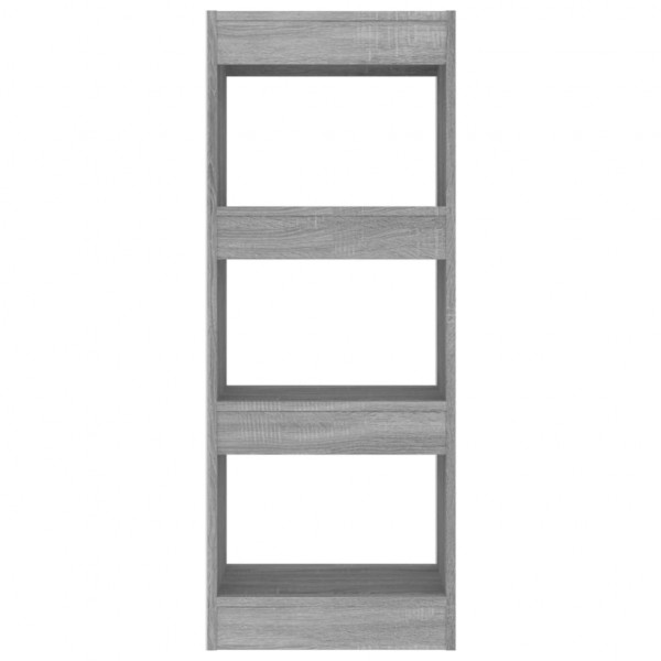 Estantería/divisor madera ingeniería gris Sonoma 40x30x103 cm M 5