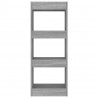 Estantería/divisor madera ingeniería gris Sonoma 40x30x103 cm 5