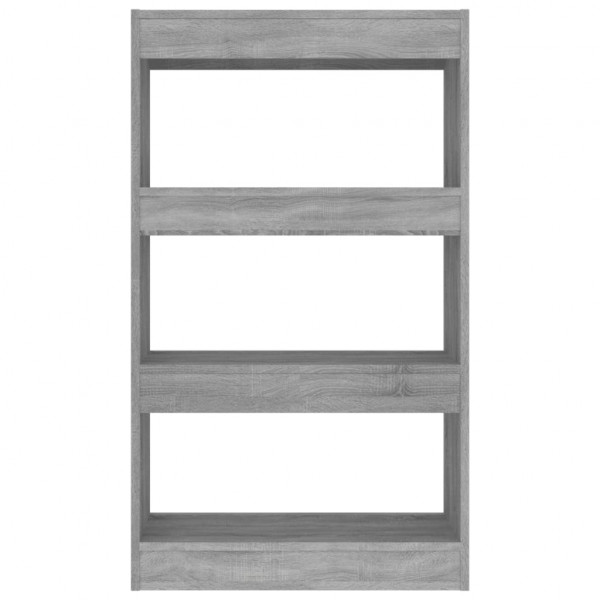Estantería/divisor madera ingeniería gris Sonoma 60x30x103 cm M 5