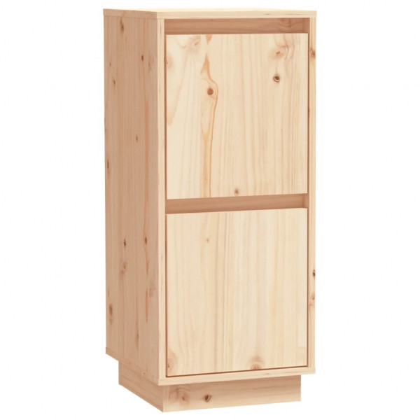 Aparador 2 uds madera maciza de pino 31.5x34x75 cm M 4