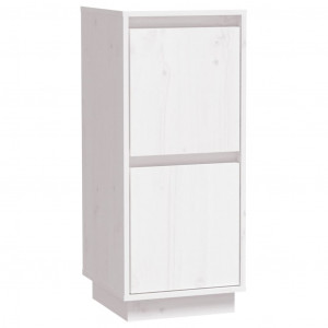 Aparador de madera maciza de pino blanco 31.5x34x75 cm H