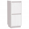 Aparador 2 uds madera maciza de pino blanco 31.5x34x75 cm 4