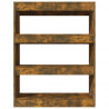 Estantería madera contrachapada roble ahumado 80x30x103 cm 3
