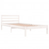 Estructura de cama madera maciza de pino blanco 90x200 cm 3