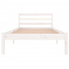 Estructura de cama madera maciza de pino blanco 90x200 cm 4