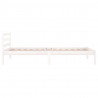 Estructura de cama madera maciza de pino blanco 90x200 cm 5