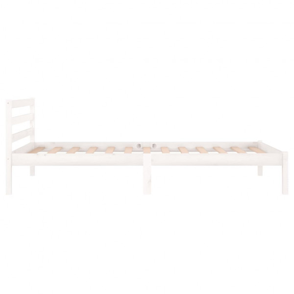 Estrutura de cama 100x200 cm pinho maciço branco M 5