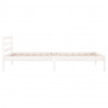 Estructura de cama madera maciza de pino blanco 100x200 cm 5