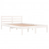 Estructura de cama madera maciza de pino blanco 120x200 cm 1