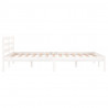 Estructura de cama madera maciza de pino blanco 120x200 cm 4