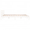 Estructura de cama madera maciza de pino blanco 140x200 cm 5