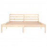 Estructura de cama de madera maciza de pino 160x200 cm 4