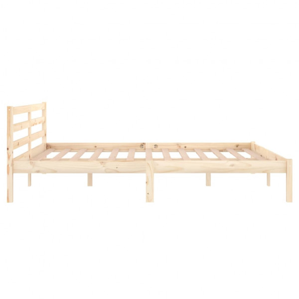 Estructura de cama de madera maciza de pino 160x200 cm M 5