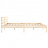 Estrutura de cama 160x200 cm pinho maciço 5