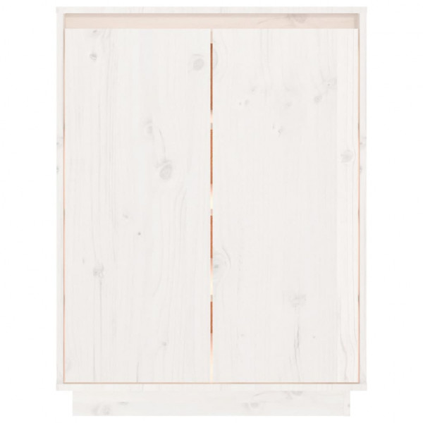 Sapateira 60x35x80 cm madeira de pinho maciça branco M 5