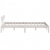 Estructura cama madera pino pequeña individual blanca 120x190cm 5