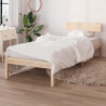 Estructura de cama madera maciza de pino 90x200 cm 1