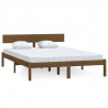 Estructura de cama madera maciza pino marrón miel 120x200 cm 2
