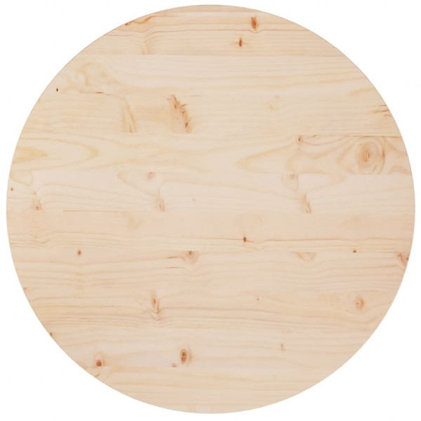 Superficie de mesa madera maciza de pino Ø70x2.5 cm D