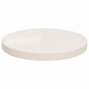 Tampo de mesa pinho maciço Ø30x2.5 cm branco H