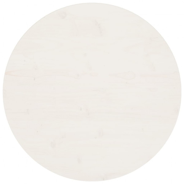 Superficie de mesa madera maciza de pino blanco Ø70x2.5 cm D