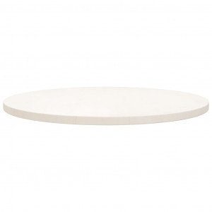 Tampo de mesa pinho maciço Ø70x2.5 cm branco H