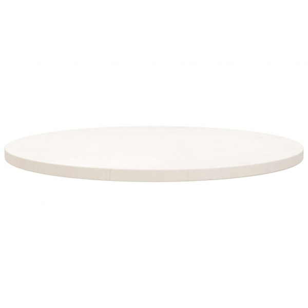 Superficie de mesa madera maciza de pino blanco Ø70x2.5 cm M 2