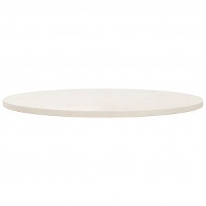 Superficie de mesa madera maciza de pino blanco Ø90x2.5 cm H