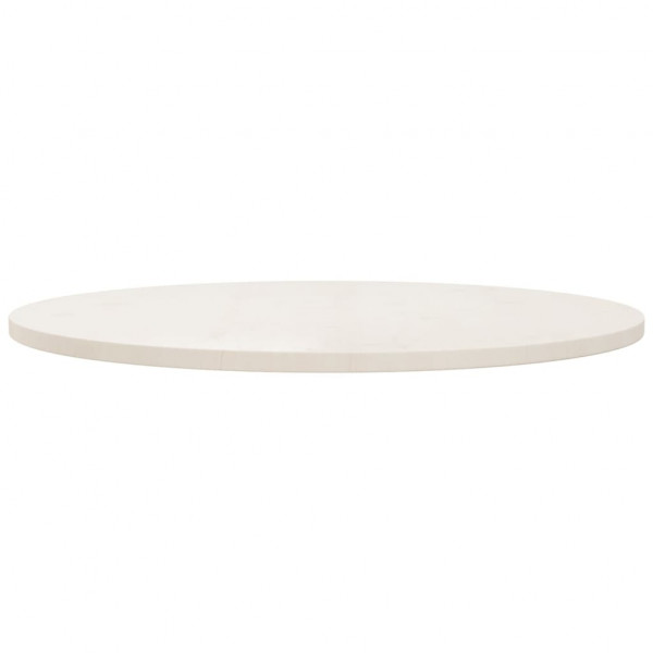 Superficie de mesa madera maciza de pino blanco Ø90x2.5 cm M 2